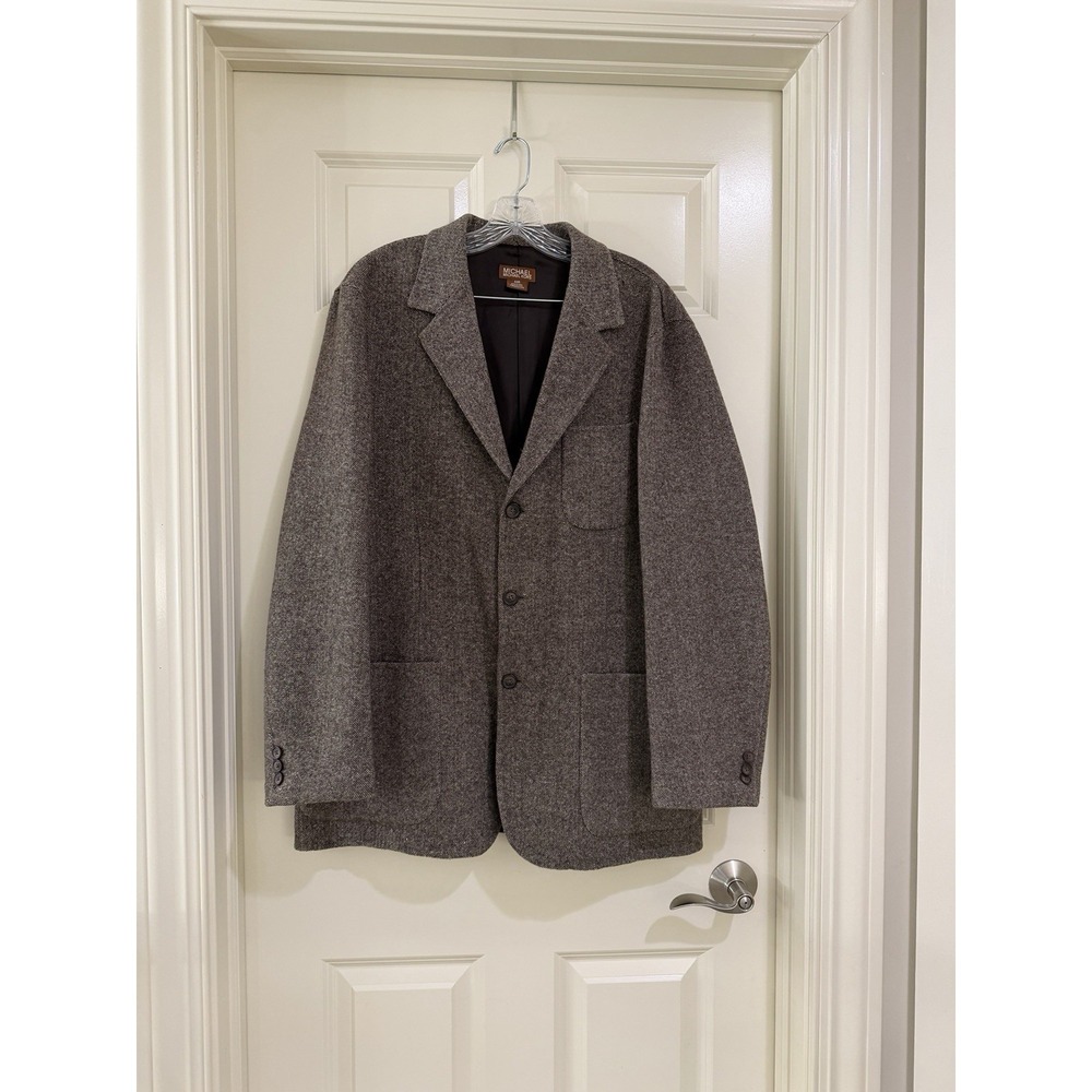 michael kors men 90% wool blazer size 44R